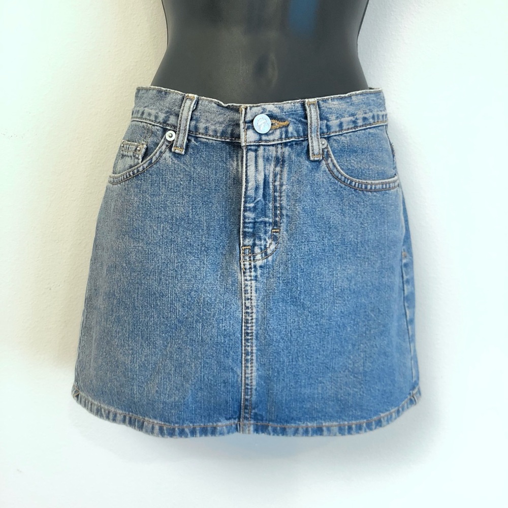 Like New Vintage Calvin Klein Denim Jean Mini Skirt Size 3 / XS